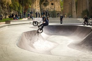 skateparc dans la vallée de la Pétrusse