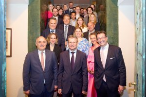 Photo prise lors de la visite à Vienne, avec la délégation de la Ville de Luxembourg