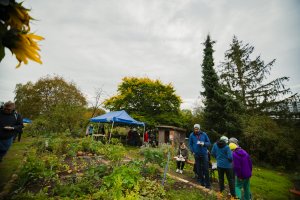 prise de vue du jardin communautaire 