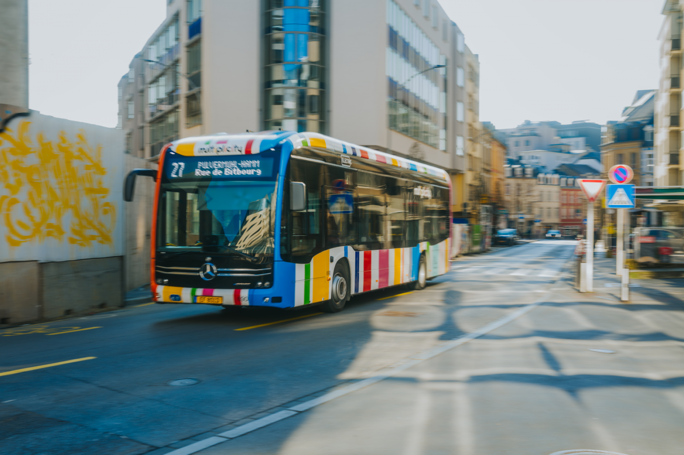 Image d'un autobus au quartier Gare