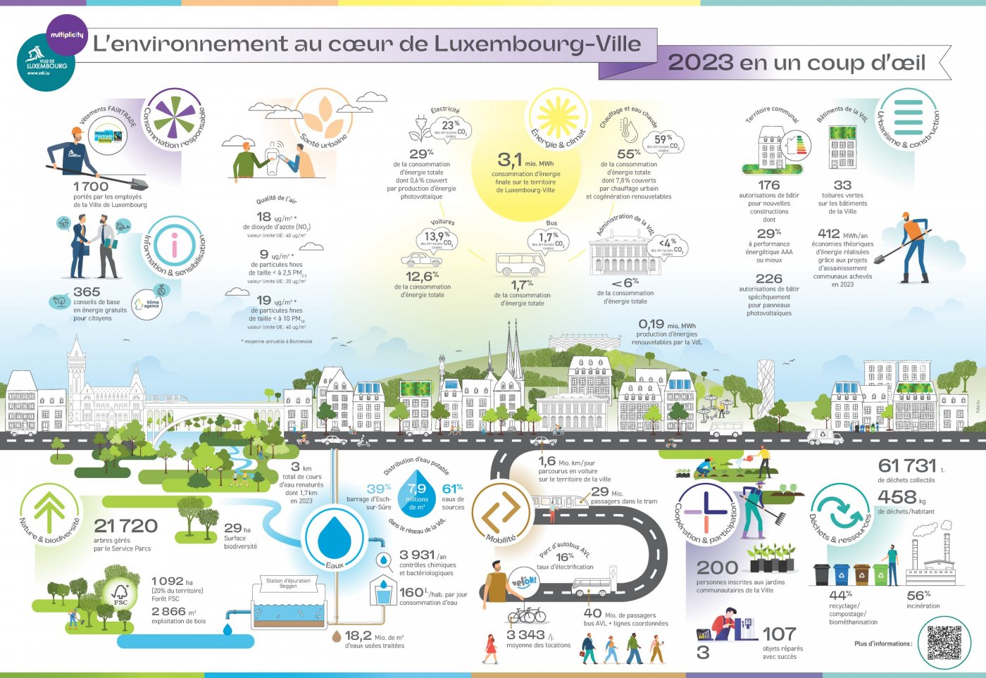Rapport environnemental : Poster infographie