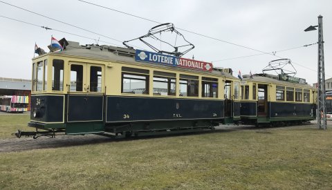 vieux tramway au musée des tramways