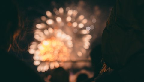 feux d'artifice la veille de la Fête Nationale