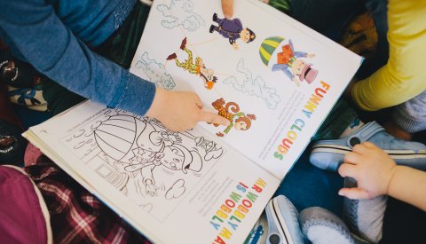 enfants dans une crèche de la Ville de Luxembourg