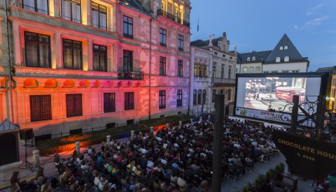 City Open Air Cinema with Orange devant le palais grand-ducal
