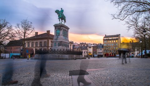 Place Guillaume II (Knuedler) à Luxembourg-Ville