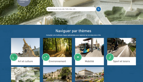 Illustration de la nouvelle application web cartographique