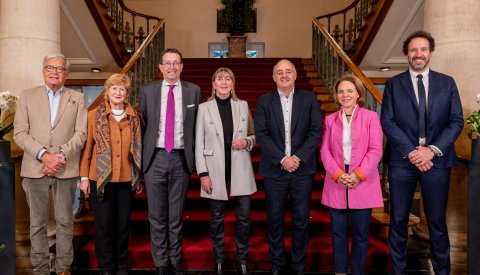 Photo de groupe des membres du Collège échevinal