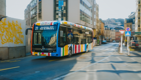 Image d'un autobus au quartier Gare